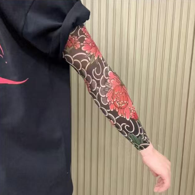 🔥Nowy trend ❤️🔥 Ultracienkie rękawy przeciwsłoneczne z wzorem tatuażu