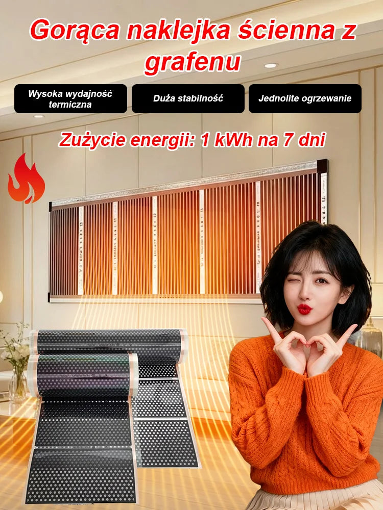 【5 másodperces gyorsfűtés】Német csúcstechnológiás grafén falmelegítő