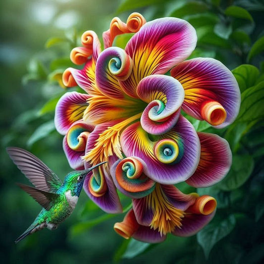 🌈Nasiona kwiatów Rainbow Swirl Spiral – rzadki kwiat