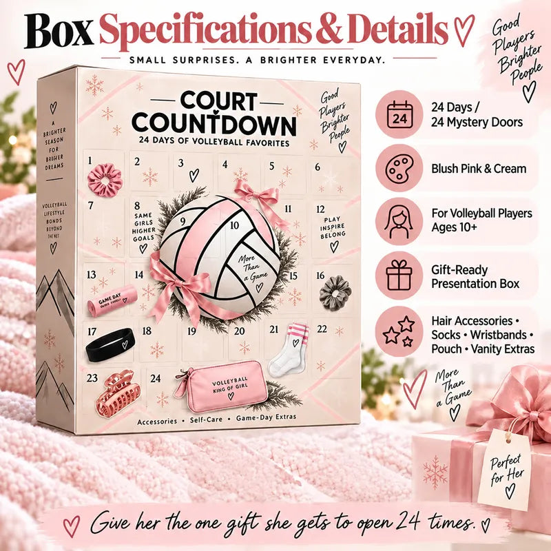 🏐 24 dni. 24 niespodzianki. Jedne święta z obsesją na punkcie siatkówki. — 2026 Court Countdown Mystery Box【2D flat】