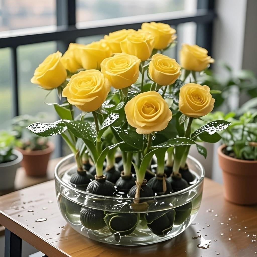 ✨Hydroponiczne cebulki róż – zachwycająco pachnące🌹Można uprawiać w wodzie lub glebie
