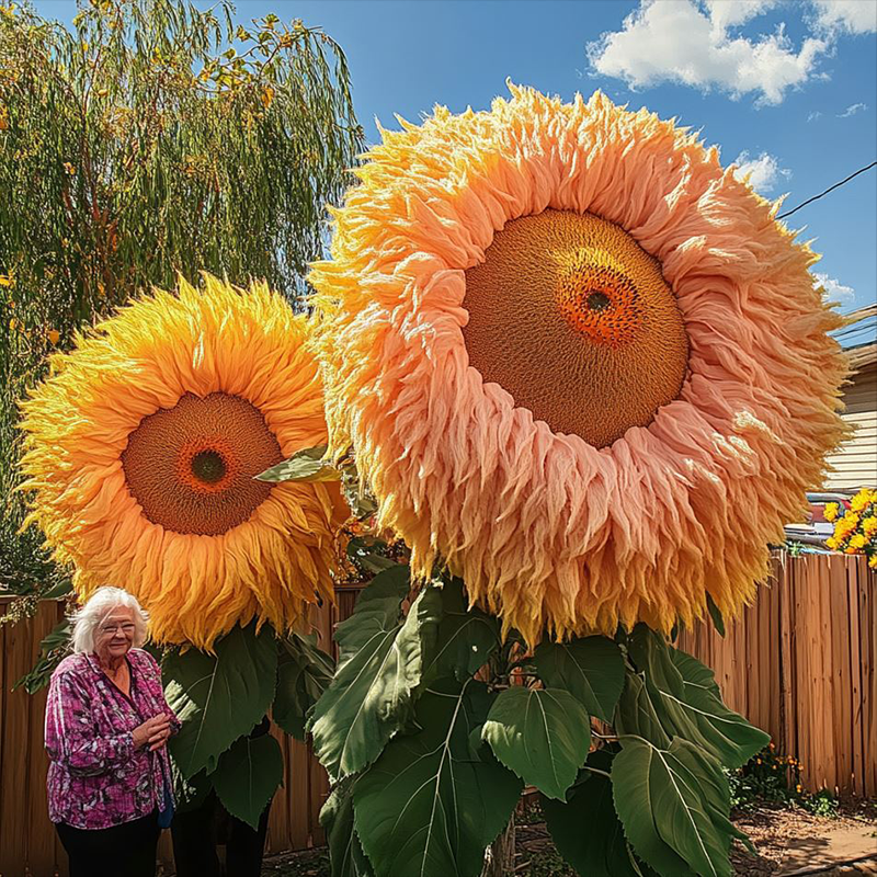 🌻 Uroczy gigantyczny miś słonecznikowy 🔆