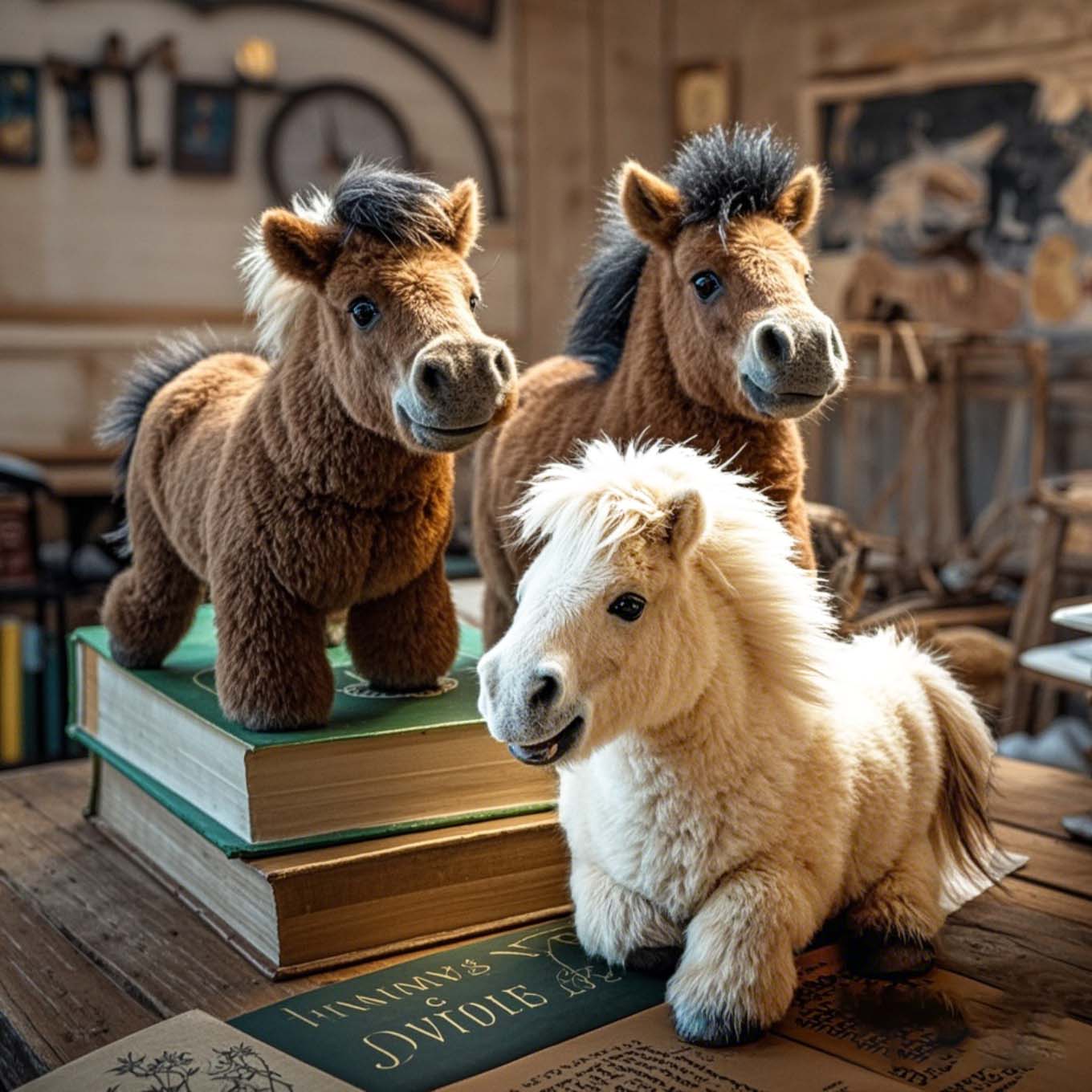 🐎Pluszowa lalka z robotem kucykiem