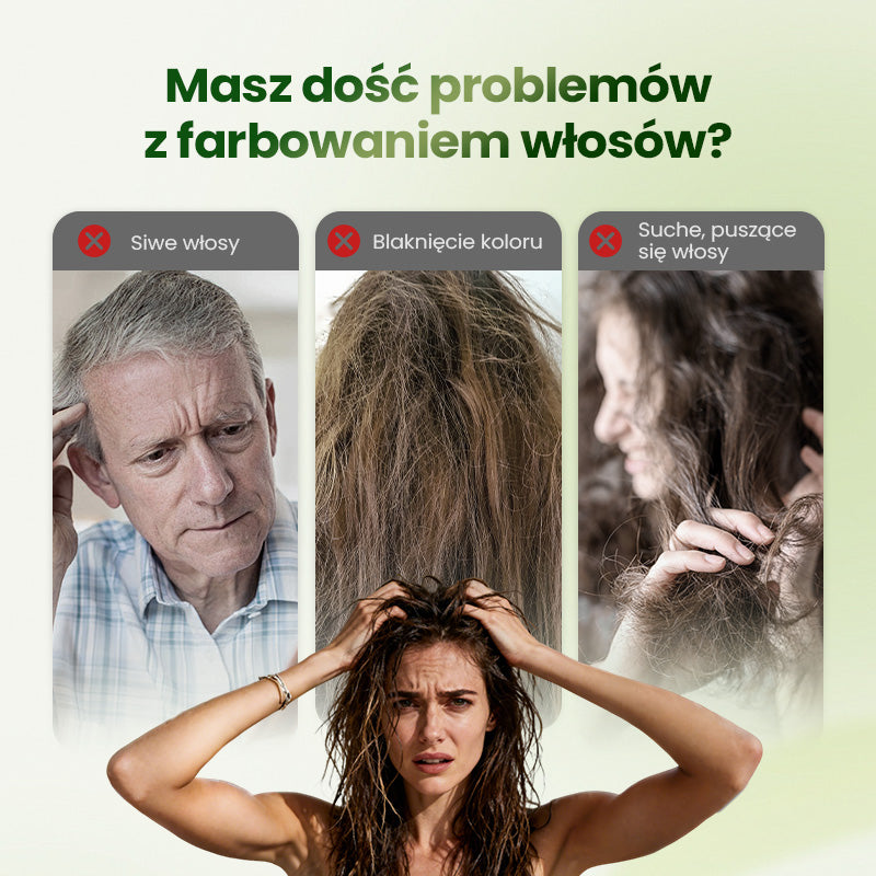 Delikatna roślinna farba do włosów – szybko działająca