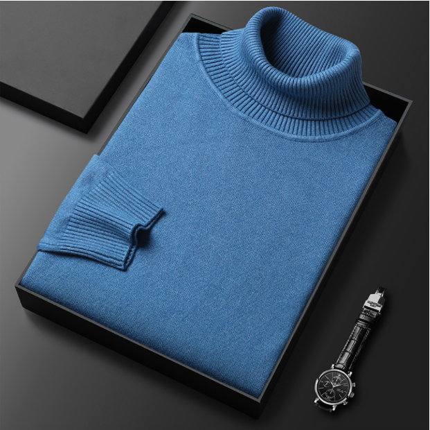 Męski sweter premium w jednolitym kolorze