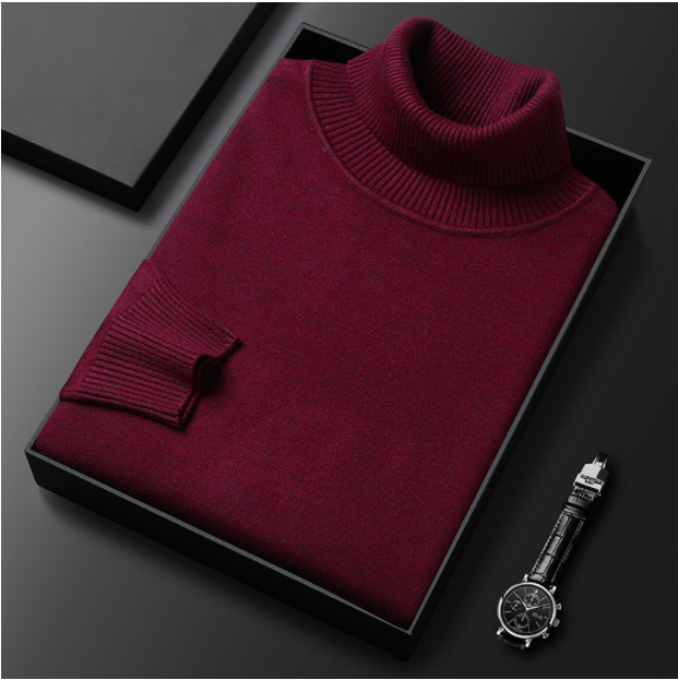 Męski sweter premium w jednolitym kolorze