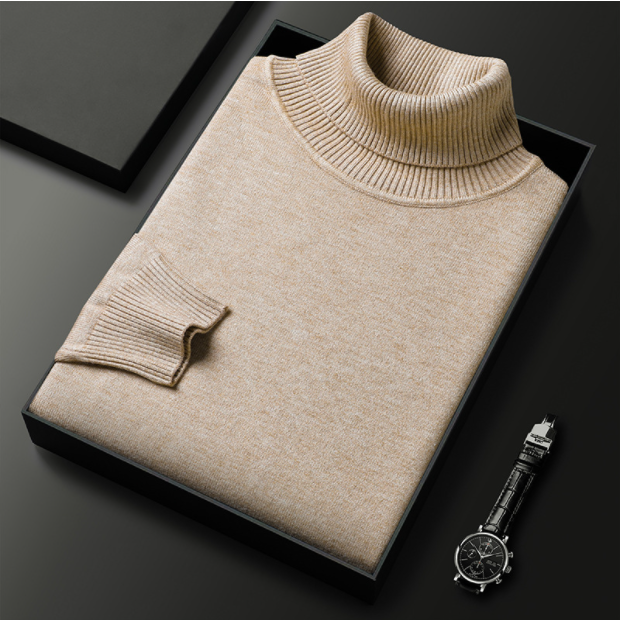 Męski sweter premium w jednolitym kolorze