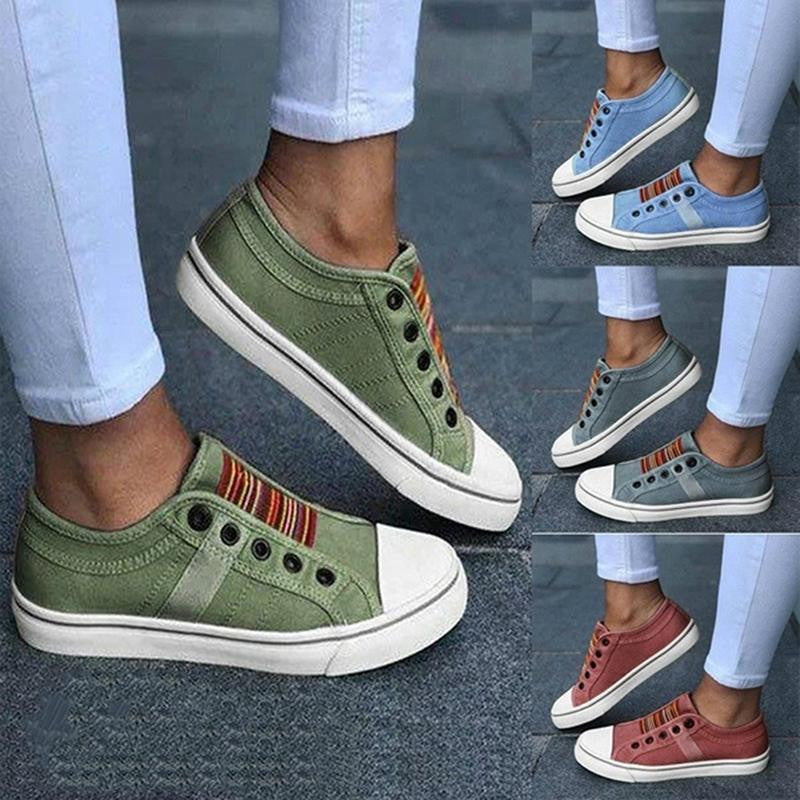 2025 nowe letnie buty ortopedyczne Vintage Denim Slip On