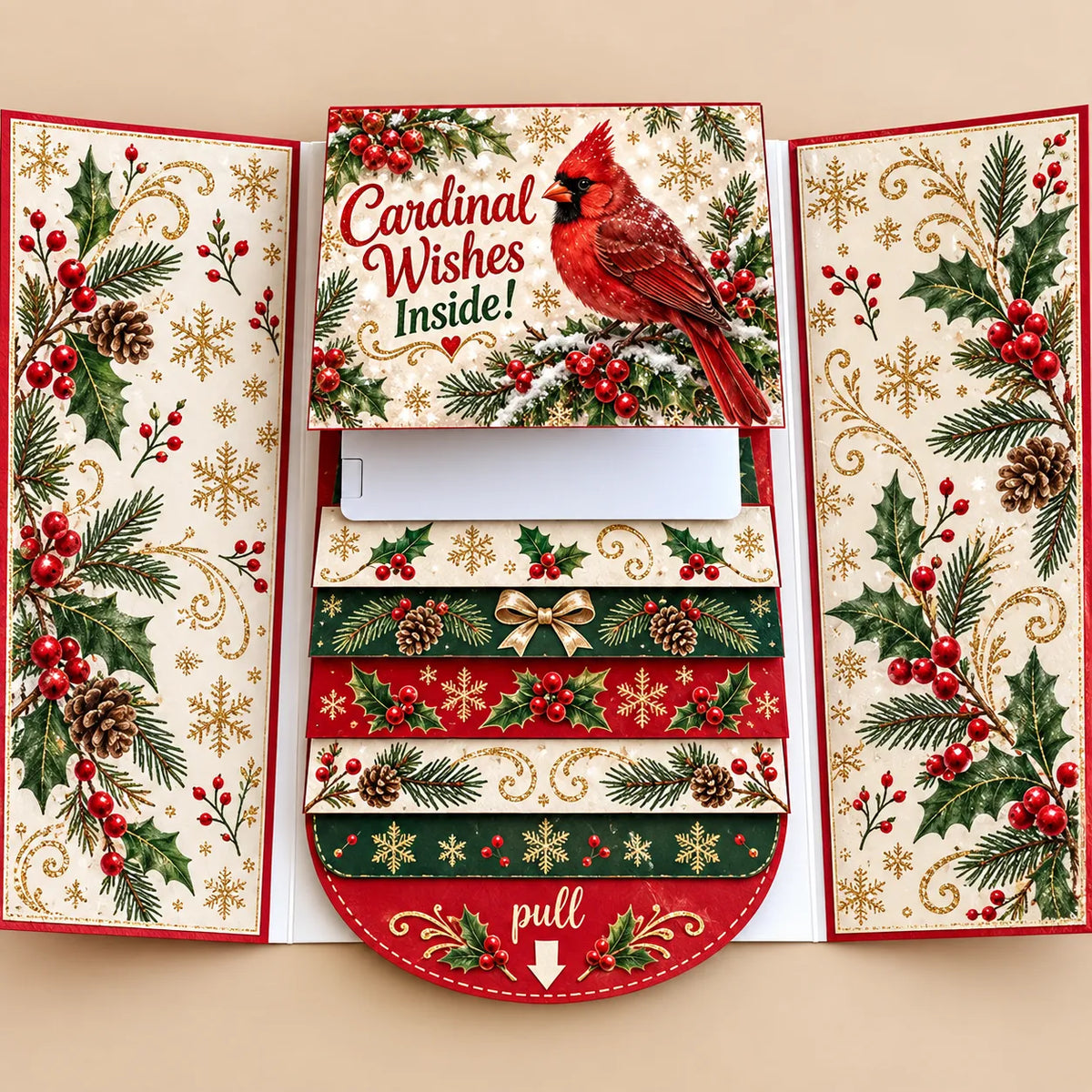 2026 New 🎅💳 Waterfall Christmas Gift Card Booklet ✨