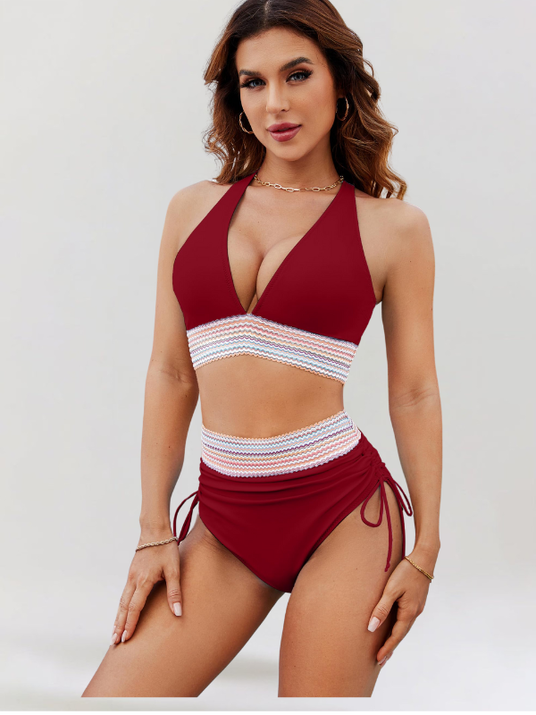 Isa | Zestaw bikini z kontrolą brzucha i wysokim stanem