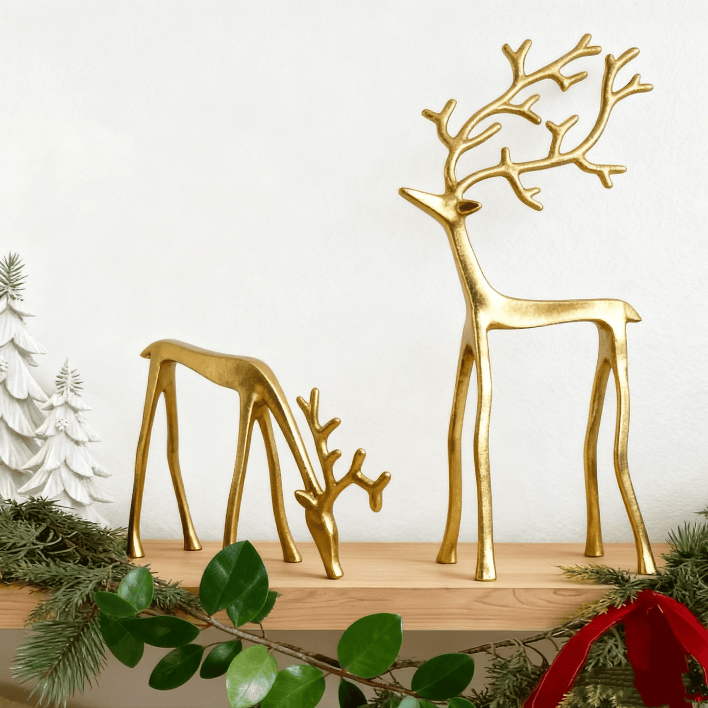 🎅Bestseller świąteczny 🦌 Czarna figurka renifera, dekoracja świąteczna
