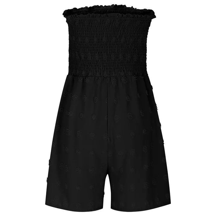 🔥👗Damski kombinezon typu tuba z szerokimi nogawkami i falbanką z przodu i wiązaniem