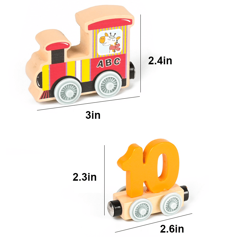 🚂🔠 50% ZNIŻKI 🔥 GORĄCA WYPRZEDAŻ - Drewniany samochodzik z magnetycznym pociągiem i literami 👶🧠