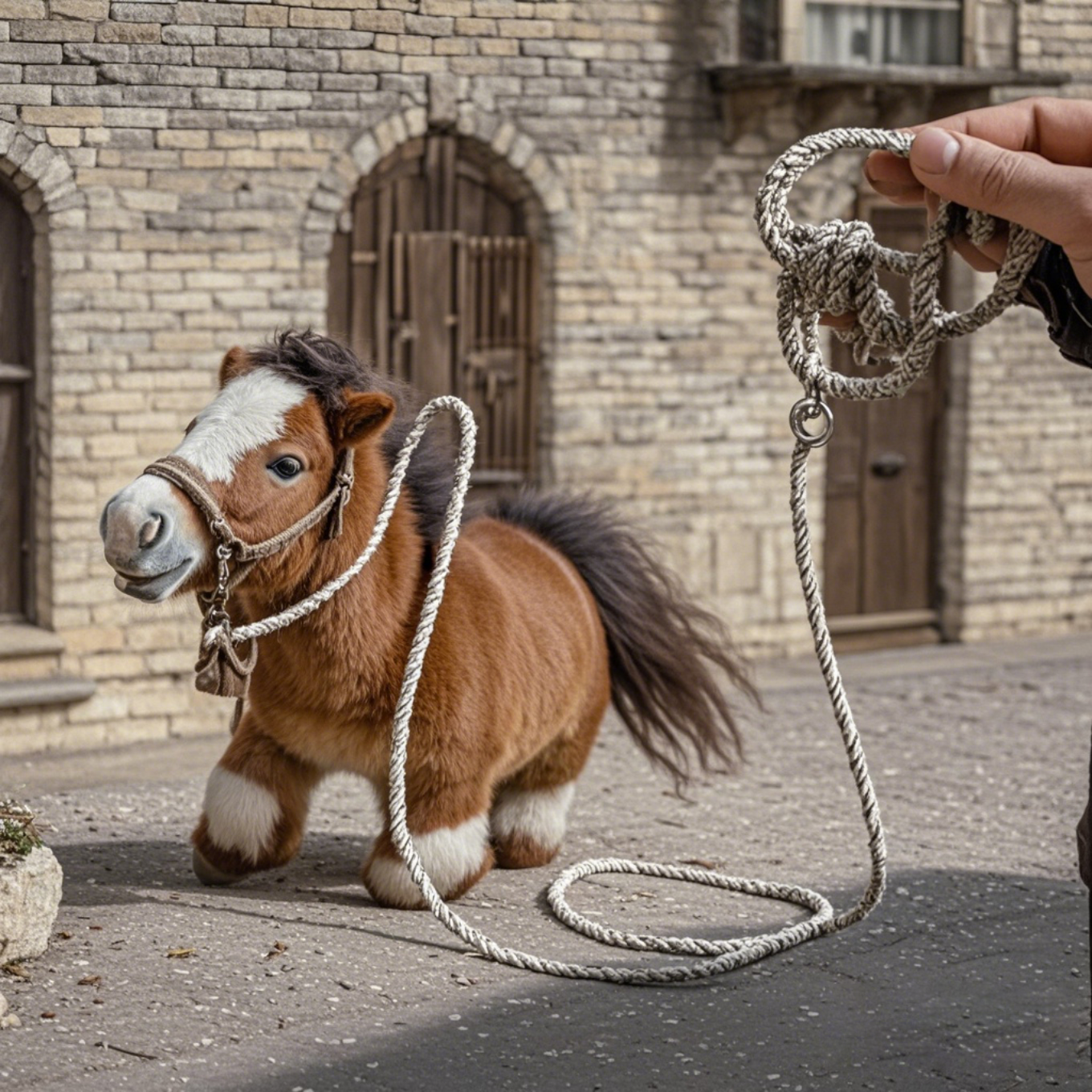 🐎Pluszowa lalka z robotem kucykiem