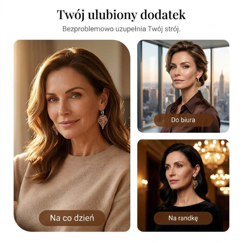 ✨ Błyszczące kolczyki w serduszka – eleganckie i na każdą okazję