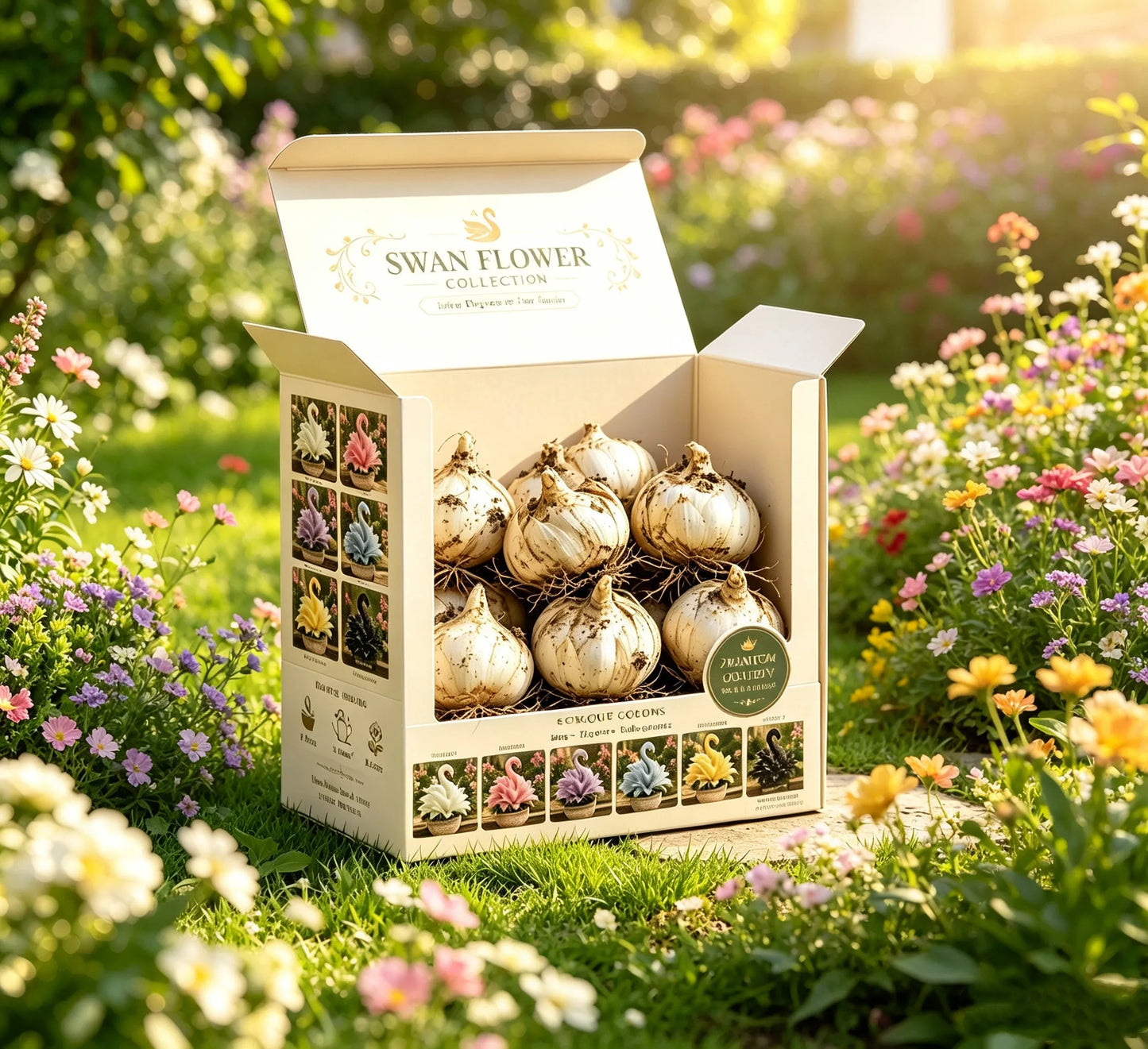 🔥Huge Discounts!🦢 Rare Swan Flower Bulbss – Grow Your Own Dreamy Swan Lake Garden
