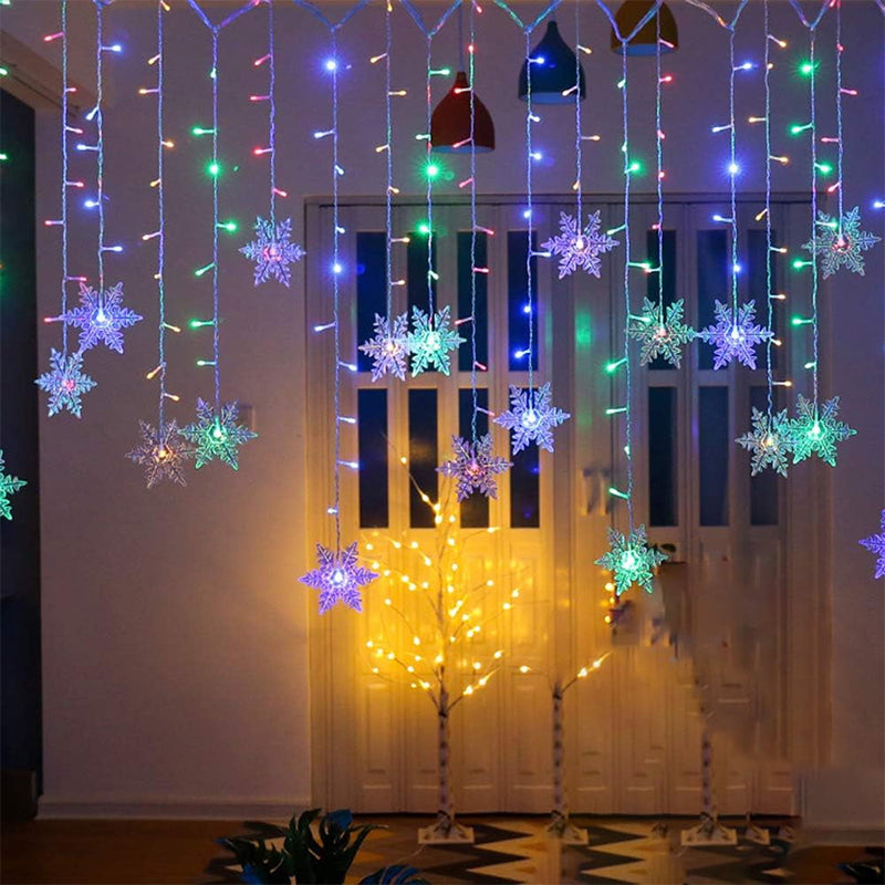 📢📢50% ZNIŻKI!!⏰⏰Światła LED na zasłony w kształcie płatków śniegu