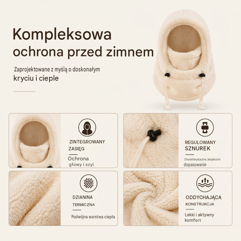 🔥 50% ZNIŻKI 🔥 Wiatroodporna i izolująca kominiarka rowerowa dla dzieci – ciepła, oddychająca i wygodna na zimę 🚴❄️