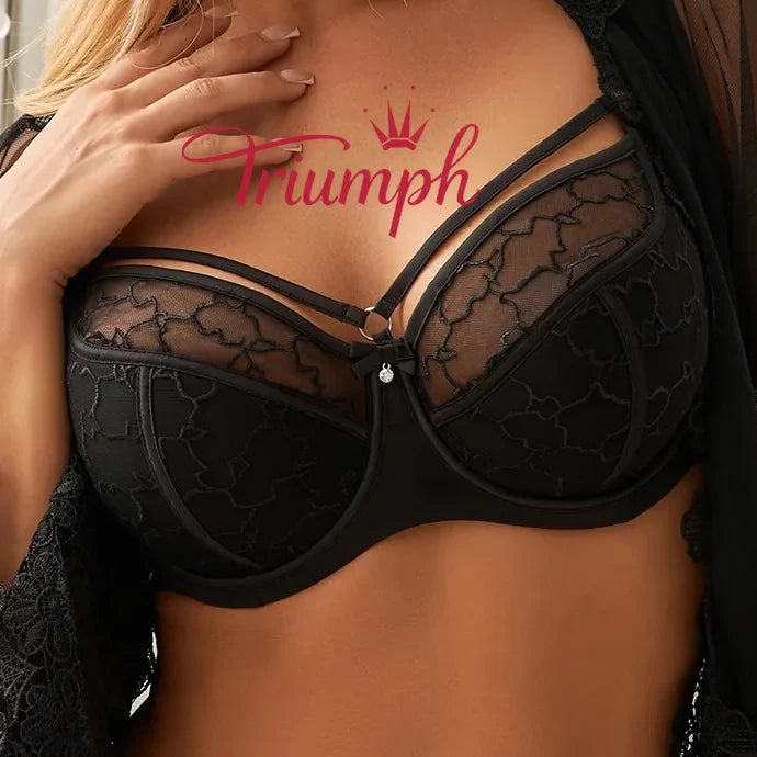 💖3-pak ✨Biustonosz Comfort Plus Size z ramiączkami