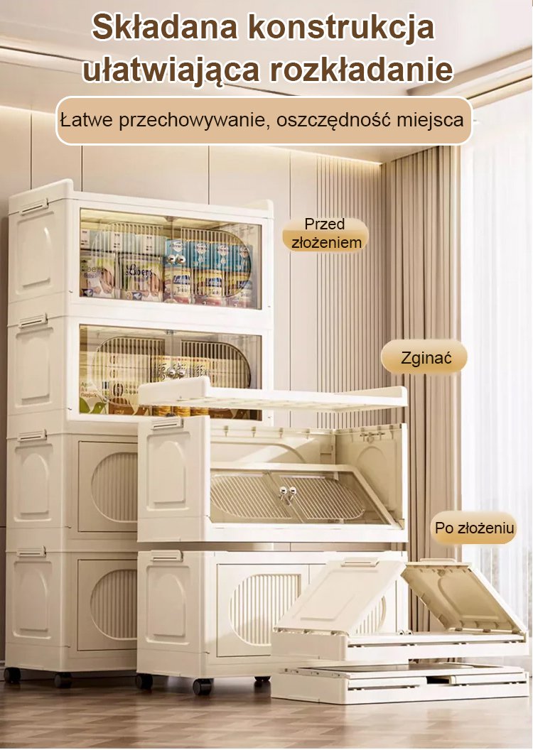 Składana szafa do przechowywania bez montażu