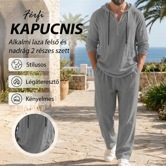 👕Męski Zestaw Bluza z Kapturem + Spodnie – Komfort, Styl i Wszechstronność