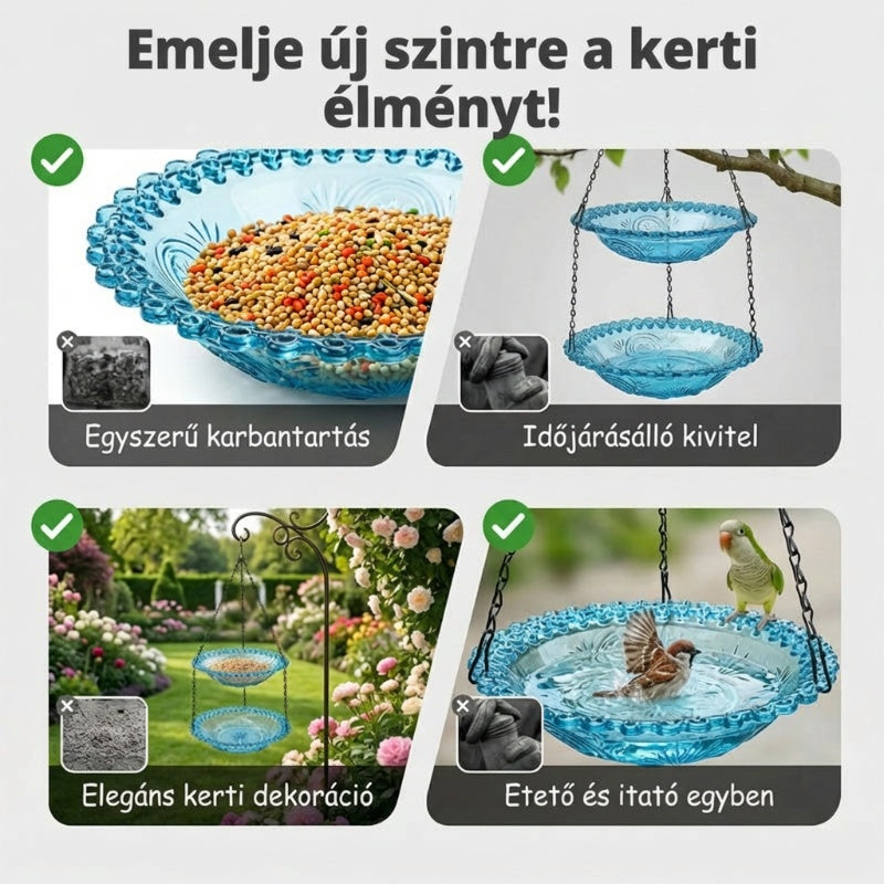 🐦Wiszący karmnik dla ptaków i wanna w stylu vintage