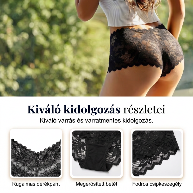 【✨ 1 + 3 gratis - 4 sztuki】Kobiece seksowne koronkowe stringi - Przezroczyste stringi w kwiatowy wzór 💋
