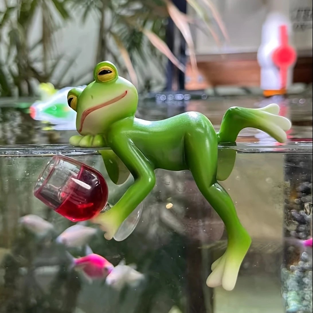 🔥 GORĄCA WYPRZEDAŻ 🐸🍷 Wisząca ozdoba do doniczki – Żaba