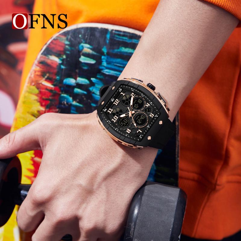 ⌚Męski sportowy zegarek cyfrowy z podświetleniem i funkcją automatycznego datownika✨
