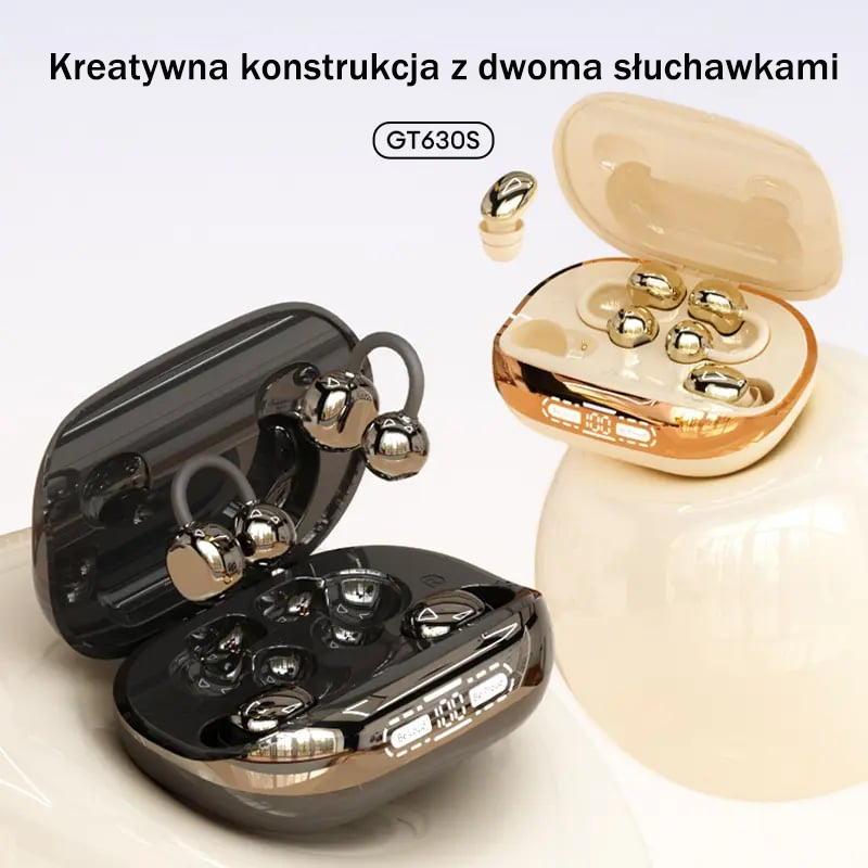 Bezprzewodowe słuchawki 3 w 1 z etui ładującym (funkcja powerbanku)