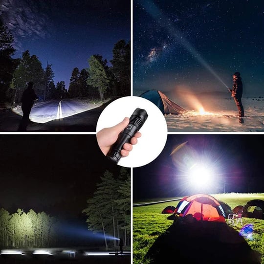 Akumulatorowa taktyczna latarka laserowa LED o wysokim strumieniu świetlnym 90000 lumenów