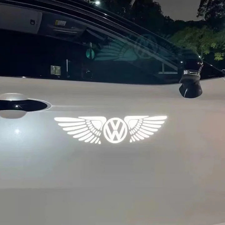 Laserowa naklejka na samochód 3D Angel Wings ✧4PCS✧