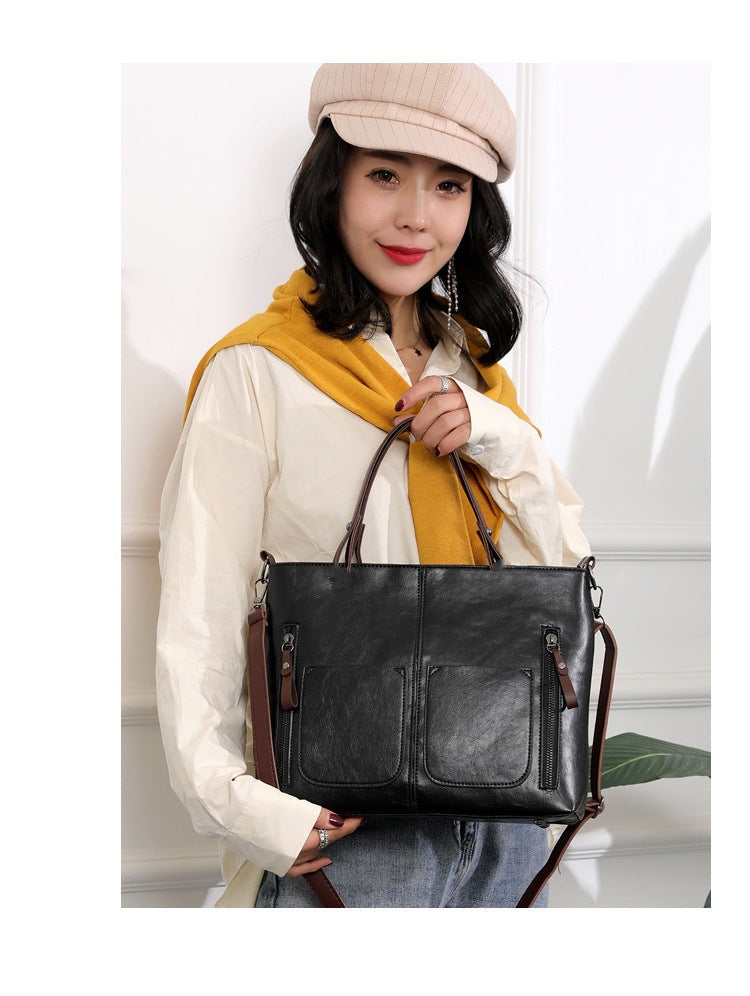 👜Damska skórzana torba na ramię w stylu vintage