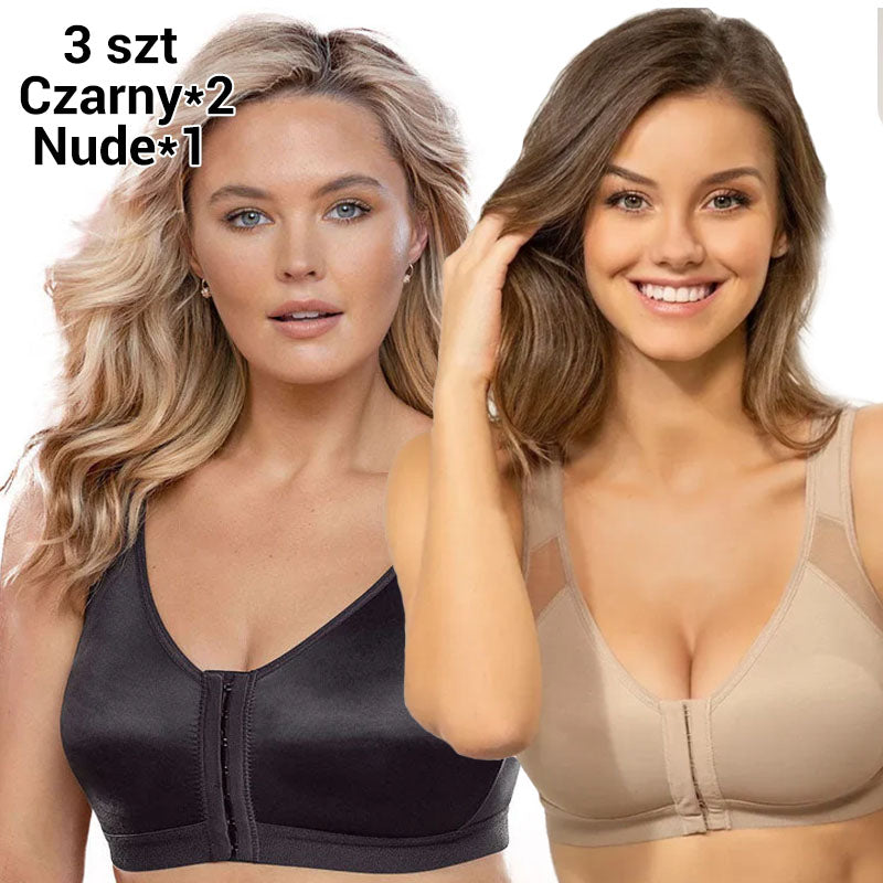 💝Biustonosz Bezprzewodowy z Zapięciem z Przodu dla Kobiet