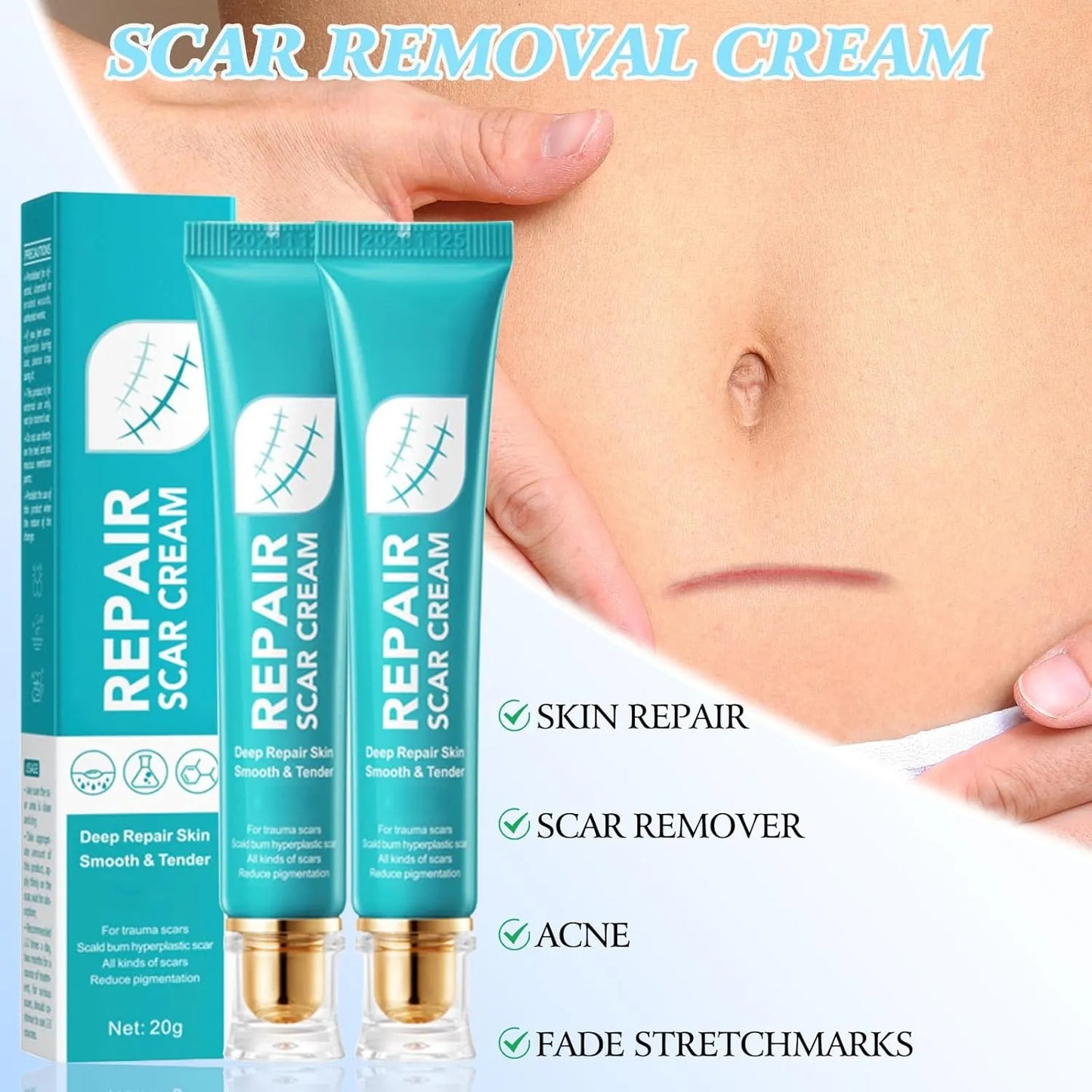 🔥Ostatni dzień 50% zniżki – 🩹Krem do naprawy blizn Alcuras® Advanced Scar Repair Cream✨