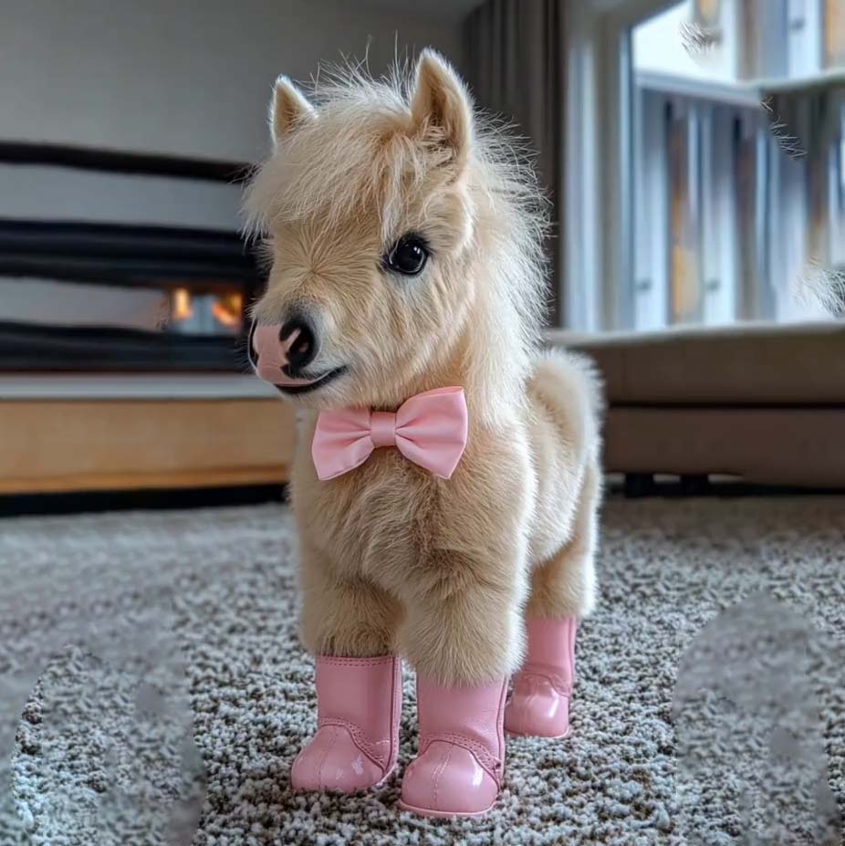 🐎Pluszowa lalka z robotem kucykiem