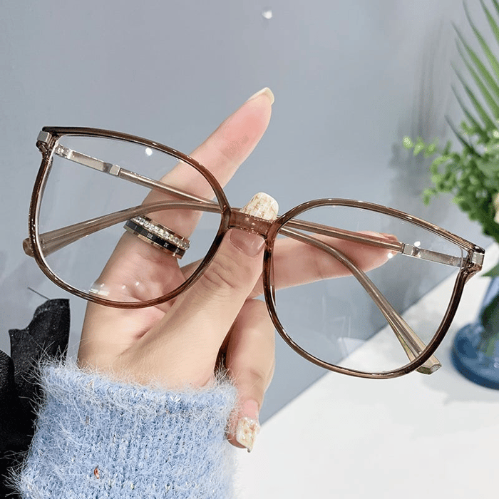 ✨Modne damskie okulary HD z dużą ramką chroniące przed niebieskim światłem-TAB