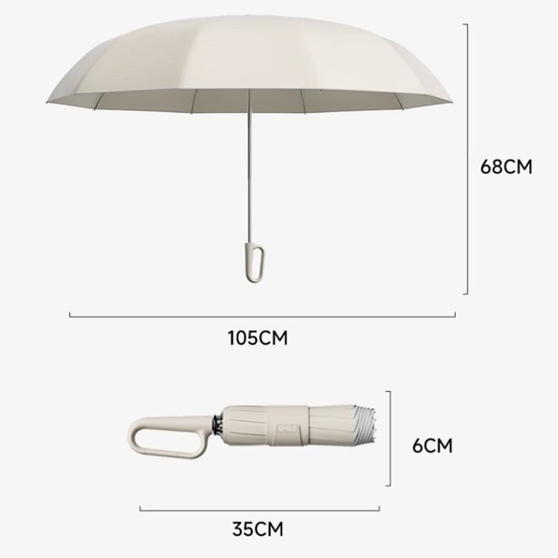 ☂️✨ Parasol z odblaskowymi paskami bezpieczeństwa! Odwrotne rozszerzanie i kurczenie bez rozpryskiwania wody, dobra widoczność w słabo oświetlonych miejscach.