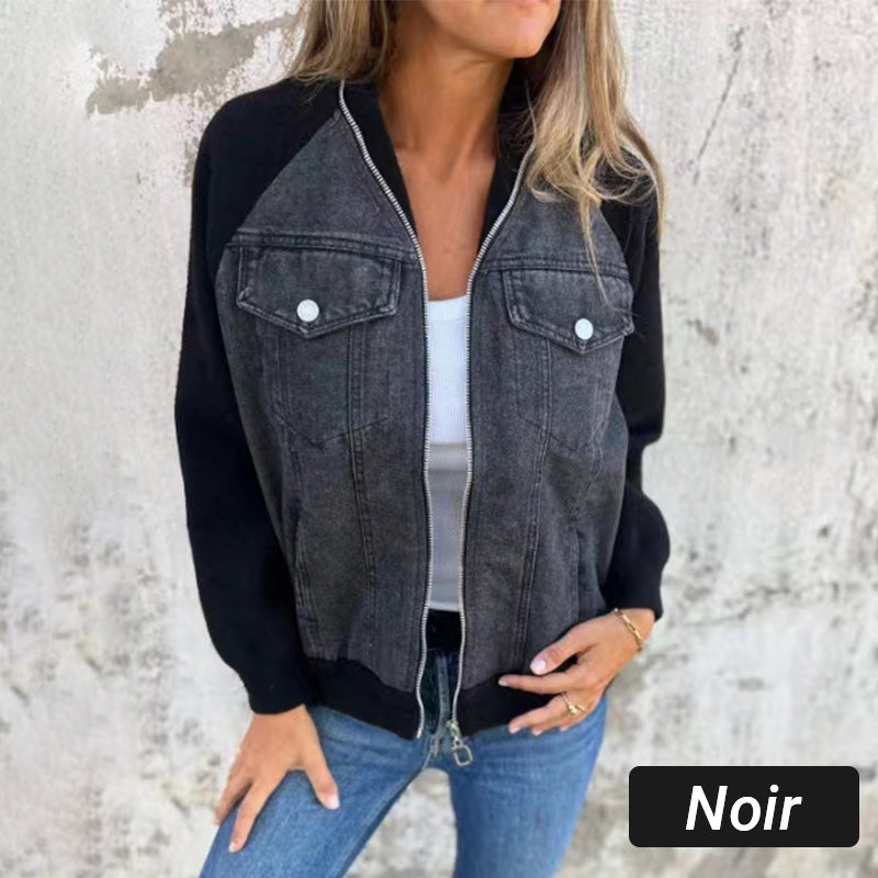 🔥Nowa modna damska kurtka z kreatywnym splotem denim
