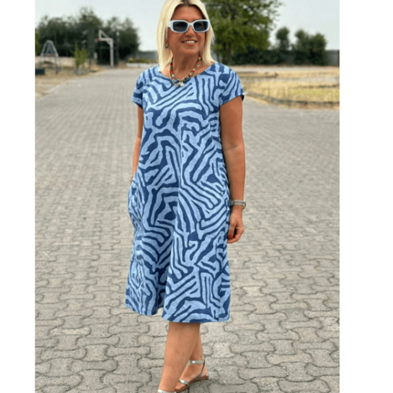 🎁2025 Bohemian Vintage drukowane sukienki casualowe👗