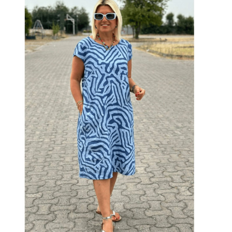 🎁2025 Bohemian Vintage drukowane sukienki casualowe👗