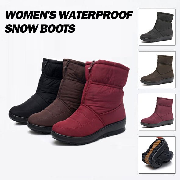 🔥Zimowa promocja 50% zniżki💥Damskie wodoodporne buty z podeszwą śniegową