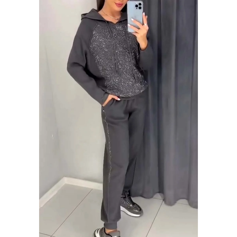🍂 Wyprzedaż sezonowa ❄️ Damska bluza z kapturem + spodnie do joggingu