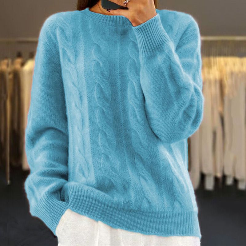 Ciepły sweter damski w stylu vintage