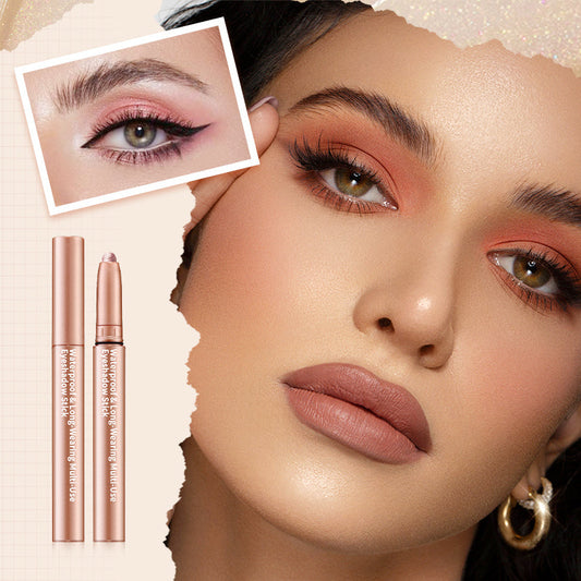 💗Kup 1, a 2 dostaniesz gratis💗Perłowy matowy wielokolorowy rozmazany cień do powiek w kredce
