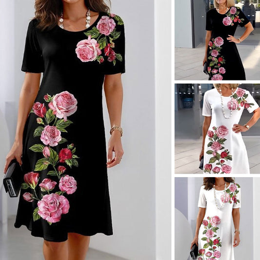 🌹🌹Lekka letnia sukienka z nadrukiem 3D