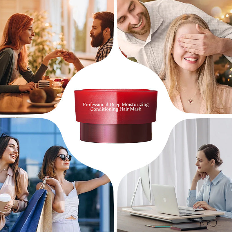 💥Teraz w sprzedaży na całym świecie🔥Nowo opracowane głęboko nawilżające włosy Mask⏲️Limited oferta czasowa kup więcej otrzymaj więcej gratis