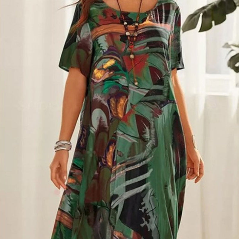 [S-5XL]✨Zwiewna sukienka w jasnych, tropikalnych kolorach
