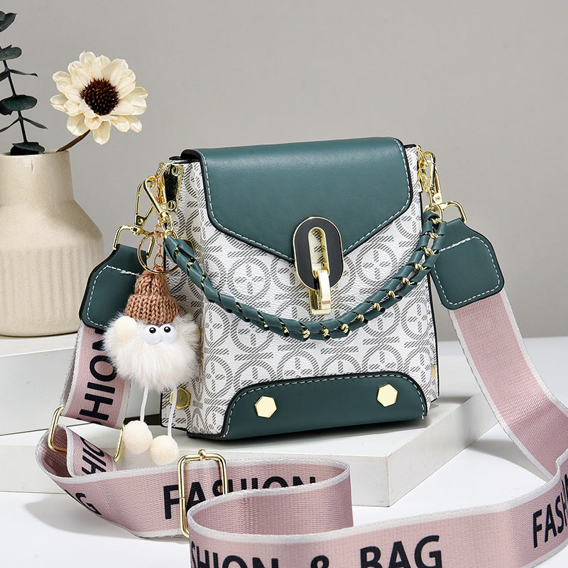 Damska modna skórzana torba crossbody