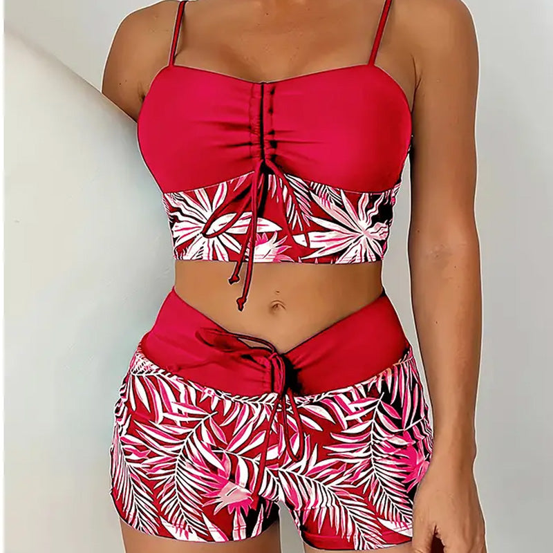 👙 Dwuczęściowy kostium kąpielowy z nadrukiem dla kobiet